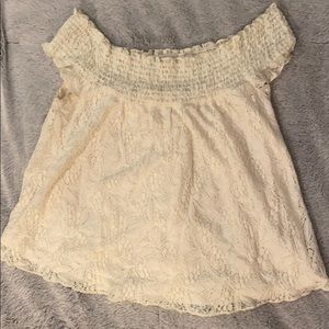 Lace Off-shoulder Top